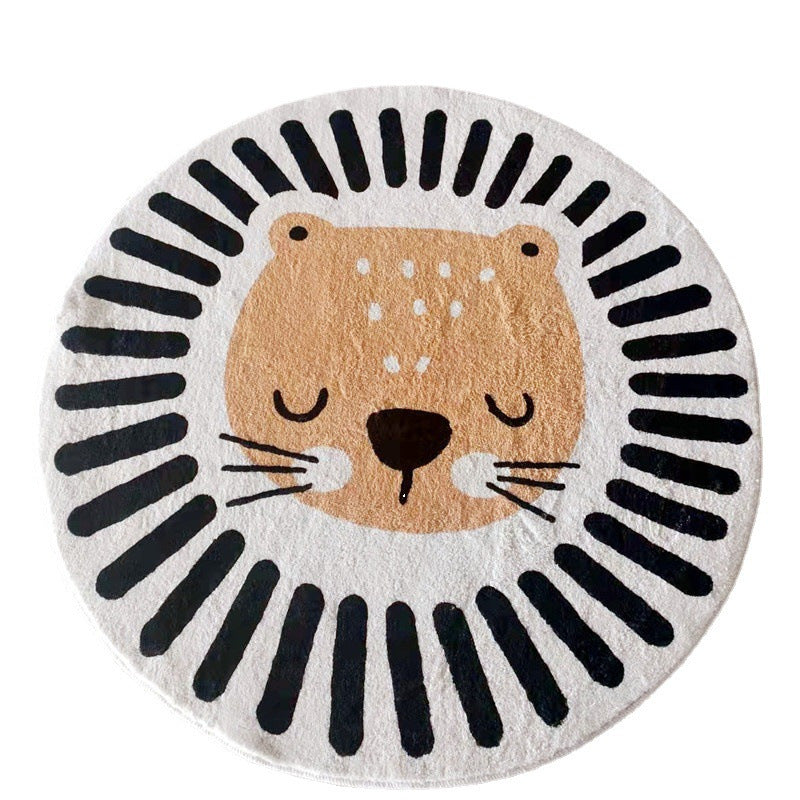 Cartoon Round Rug for Kids' Room