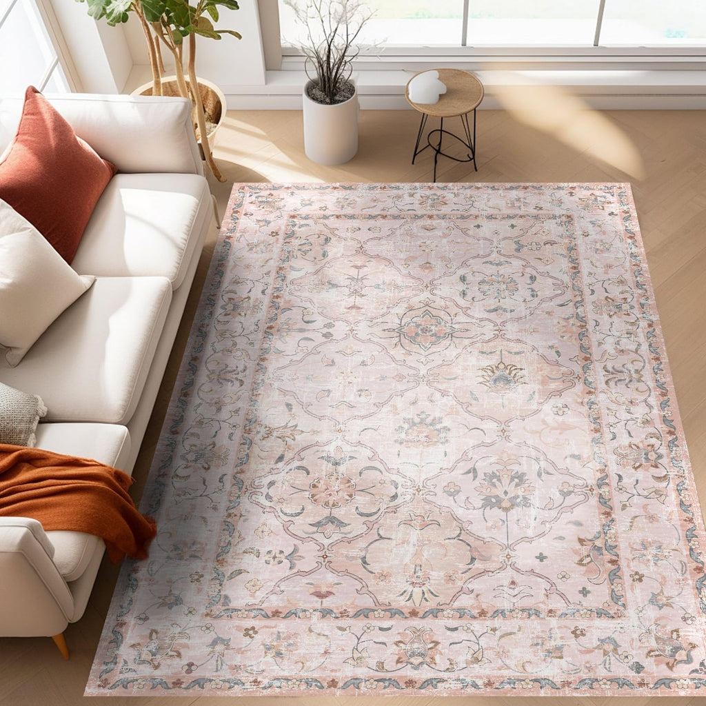 Washable Boho Vintage Rugs 6×9 Non-Slip