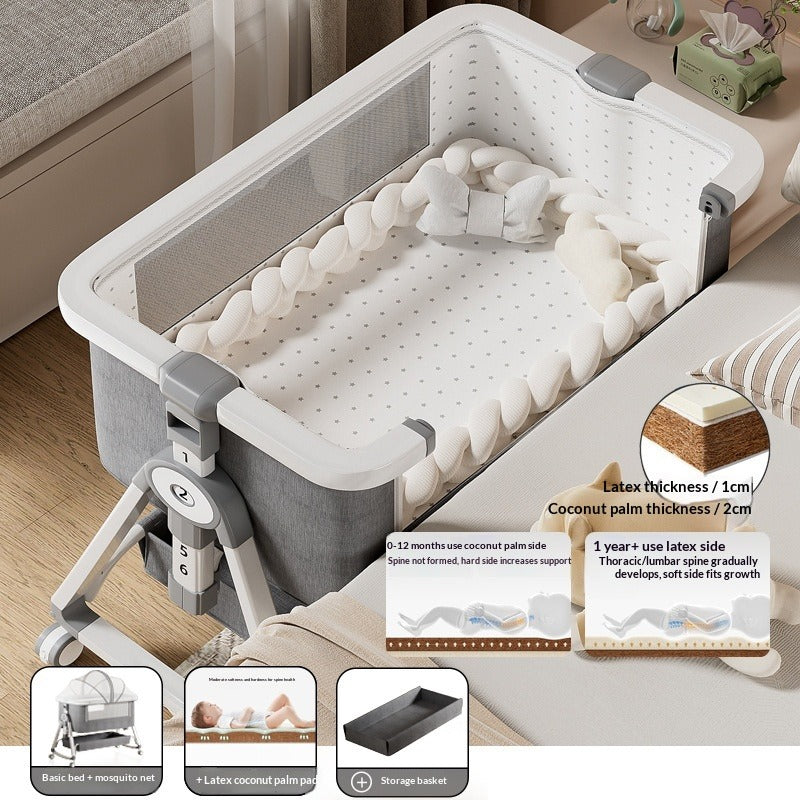 Portable Foldable Baby Cradle Bed On Wheels