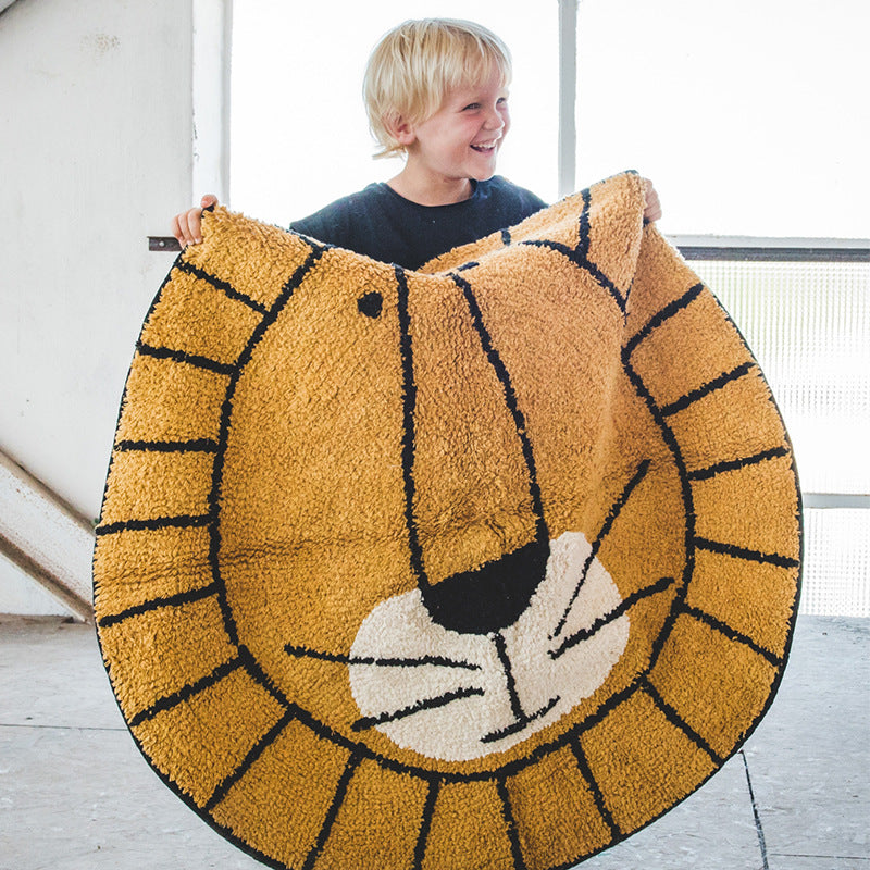 Cartoon Round Rug for Kids' Room