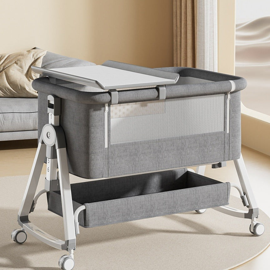 Portable Foldable Baby Cradle Bed On Wheels