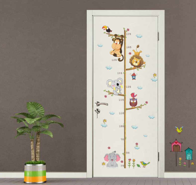 Cartoon Height Wall Stickers for Kids' Room