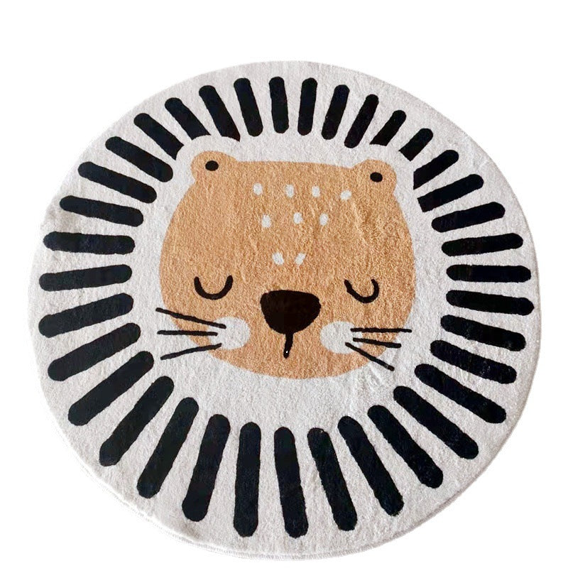 Cartoon Round Rug for Kids' Room