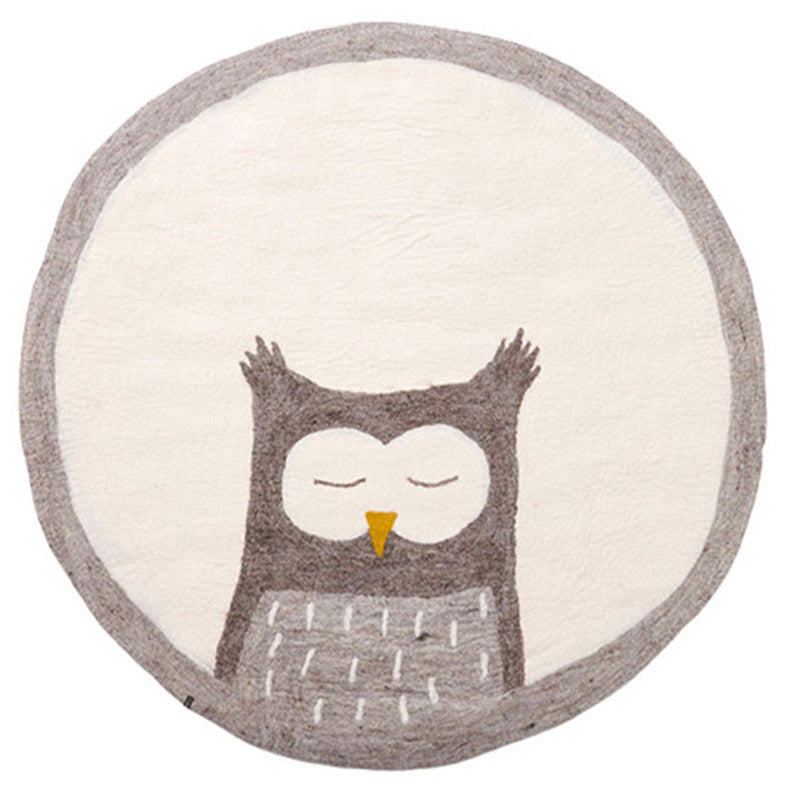 Cartoon Round Rug for Kids' Room