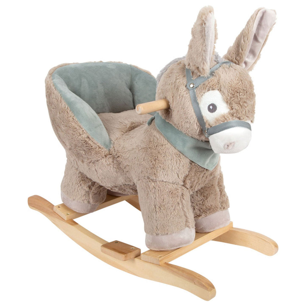 Small Foot Wooden Rocking Donkey with Seat
