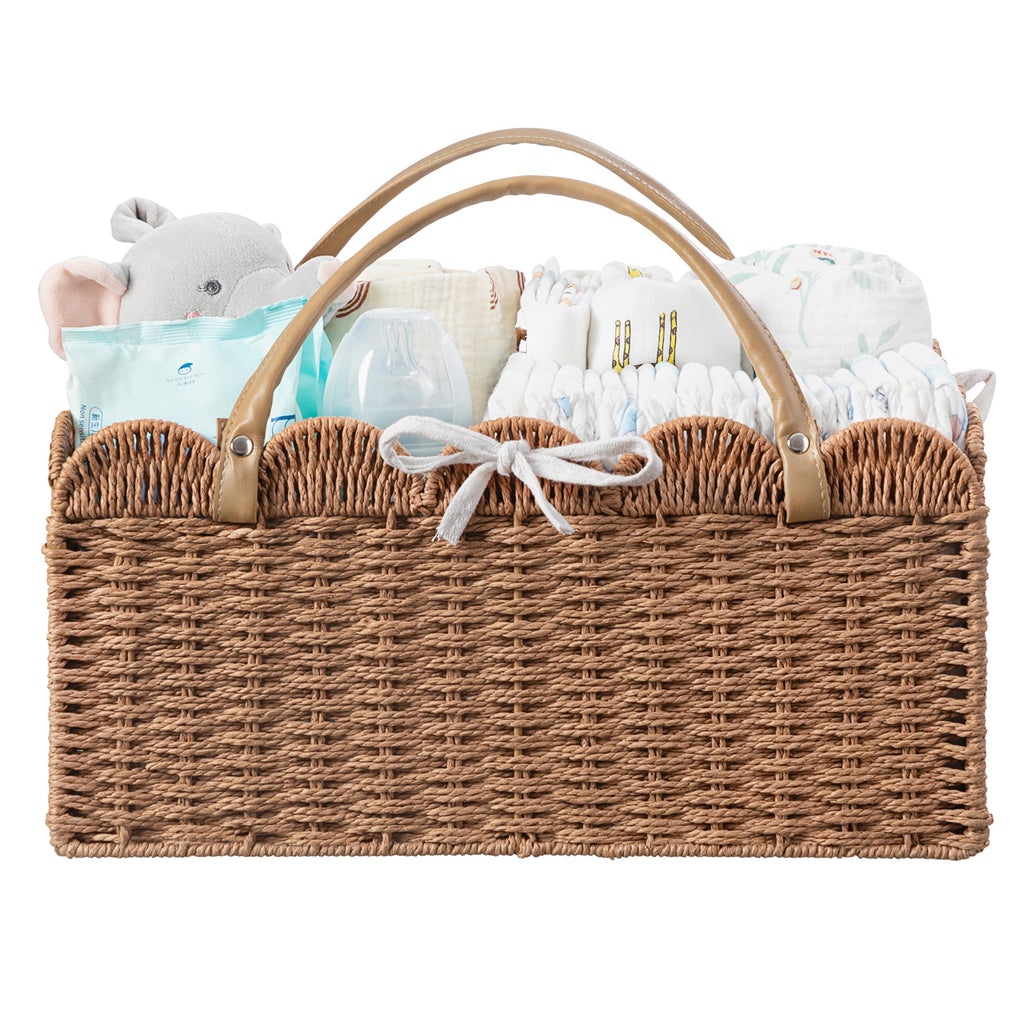 Large Baby Diaper Caddy Paper Rope