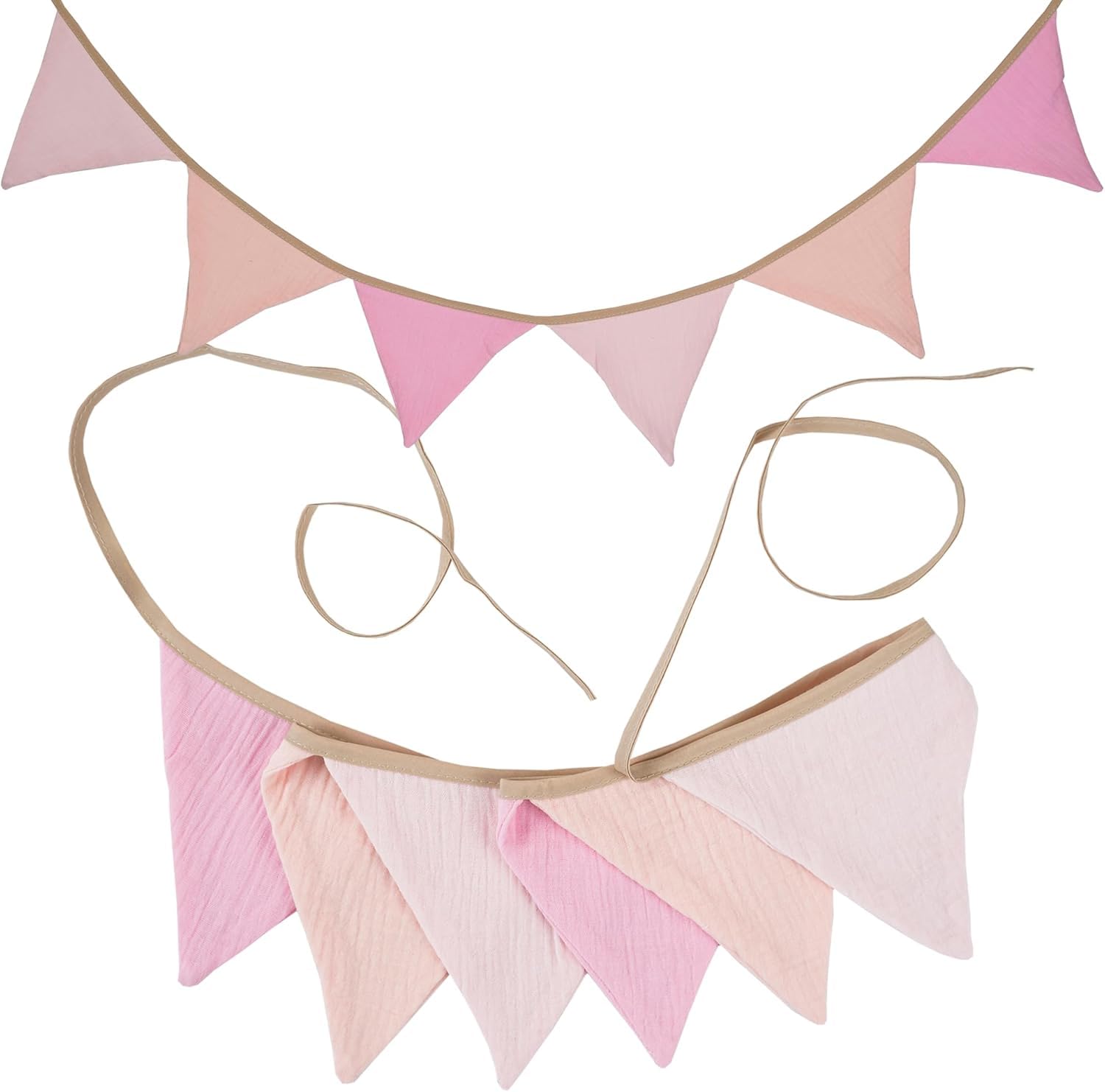 Pennant Banner Flags 6.2Ft Pink
