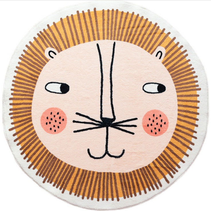 Cartoon Round Rug for Kids' Room