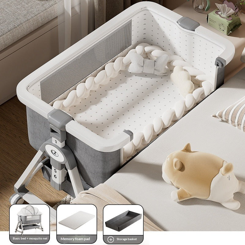 Portable Foldable Baby Cradle Bed On Wheels