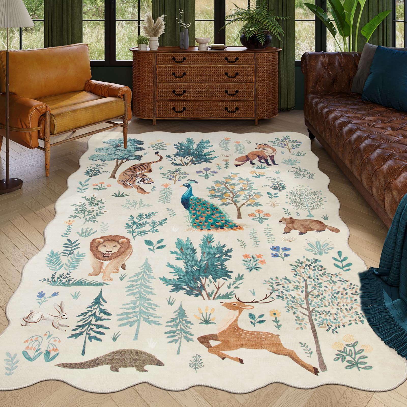 Jungle Area Rugs 5x7