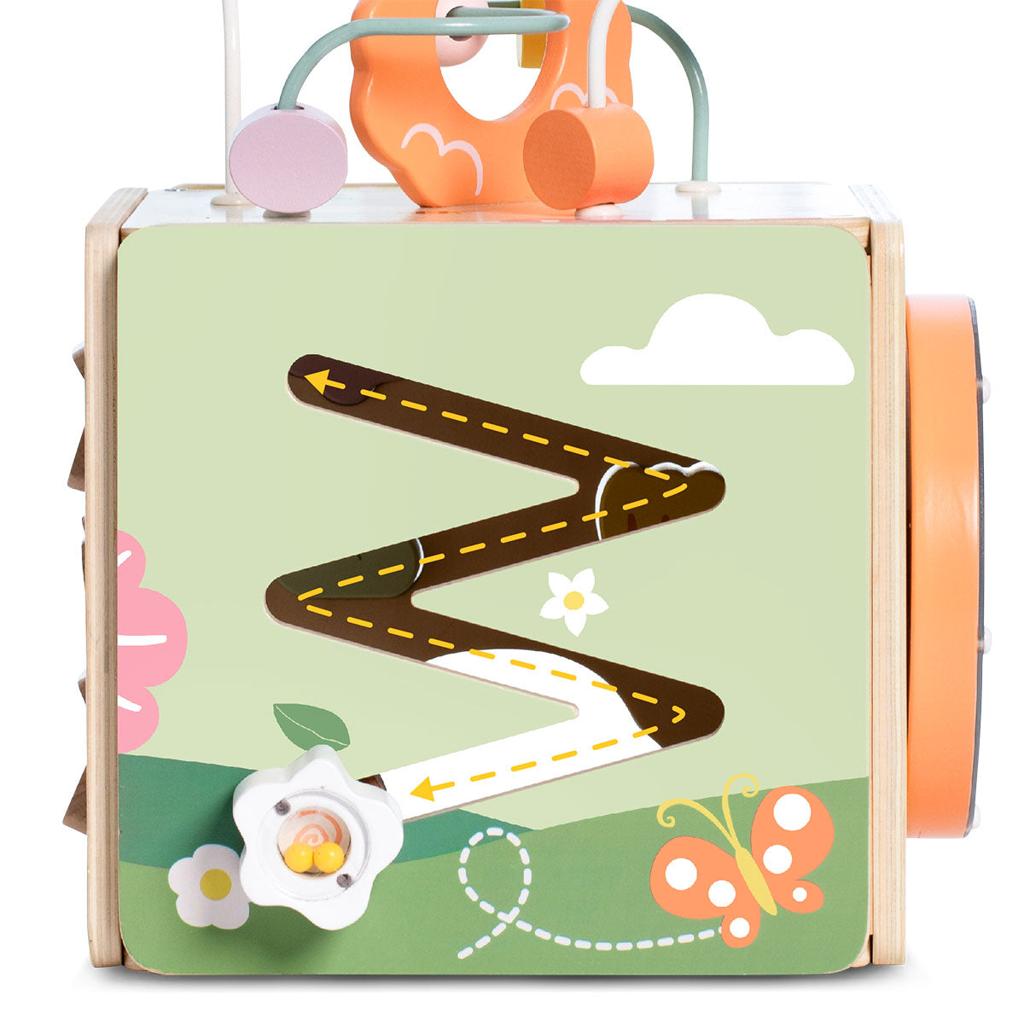 Classic World Honeybee Wooden Activity Cube