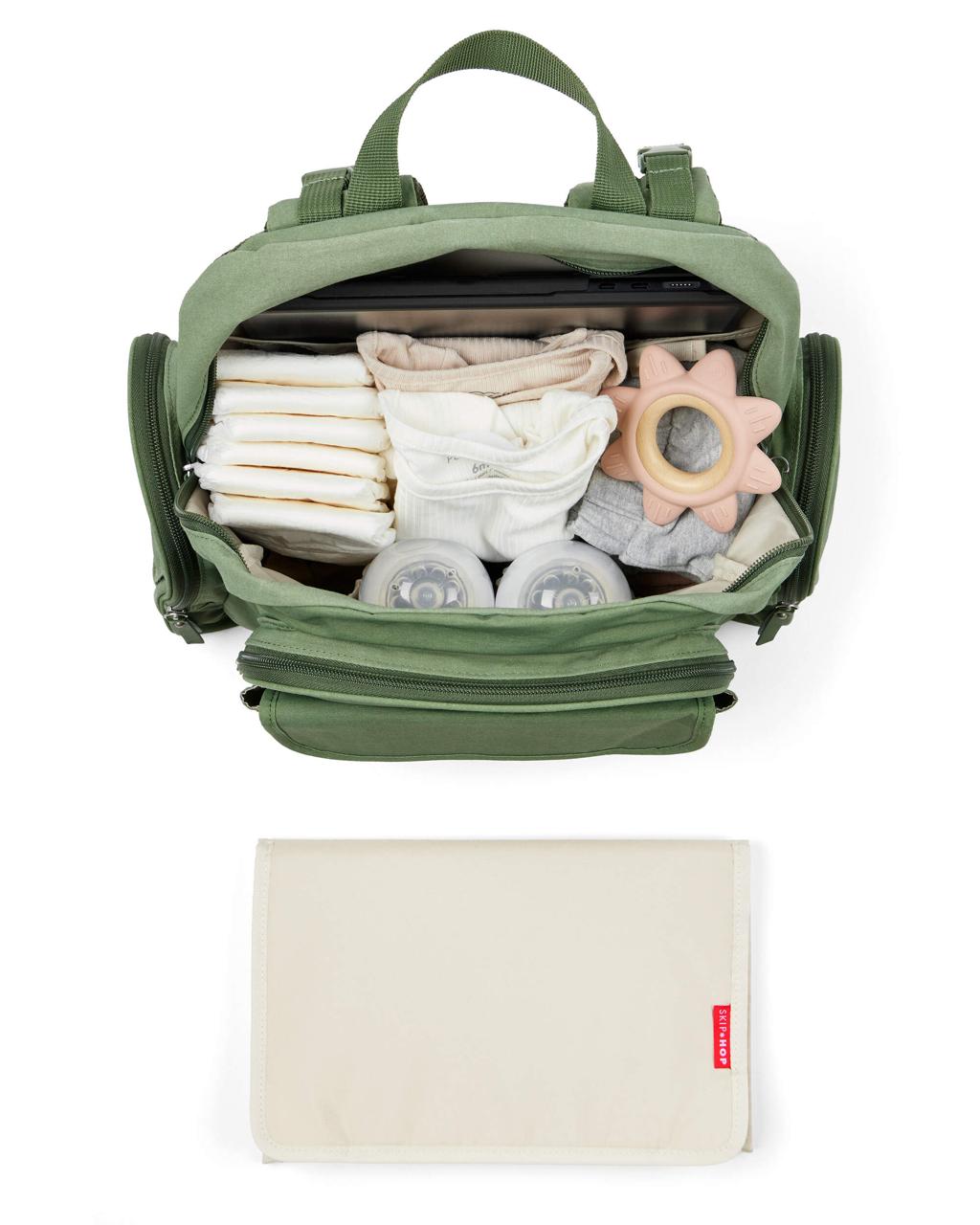 Béaba Wellington Diaper Backpack – Sage Green