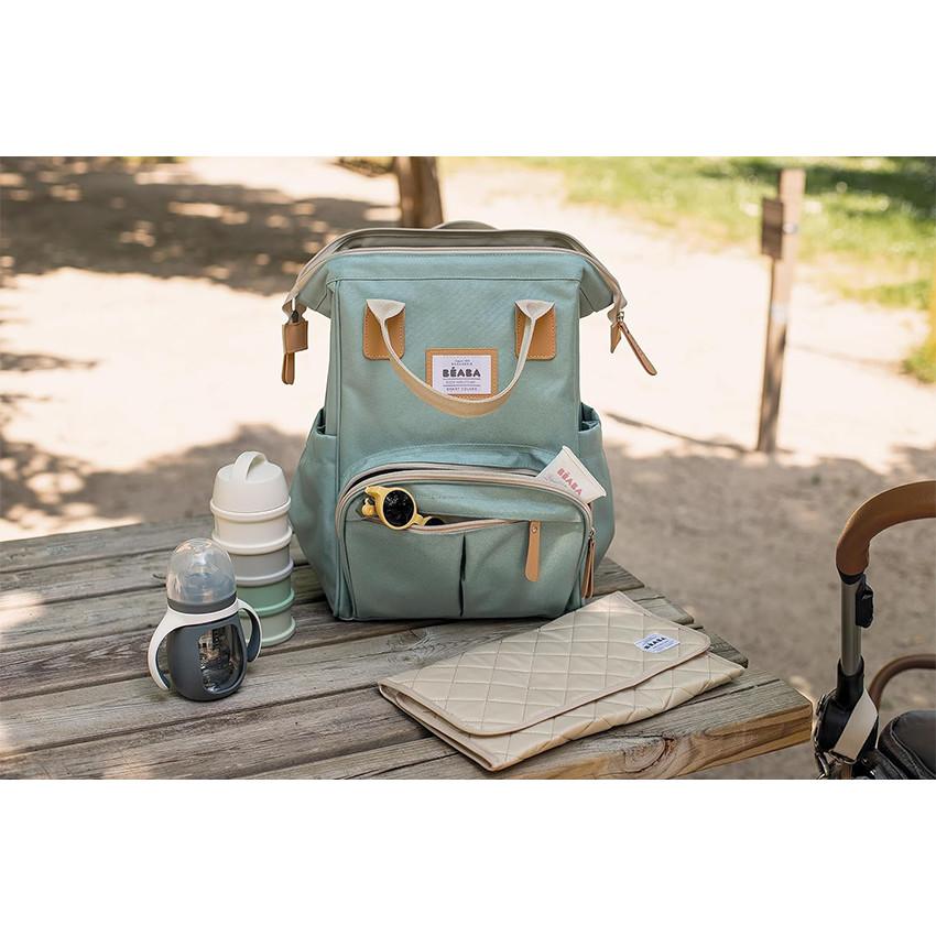Béaba Wellington Diaper Backpack – Sage Green