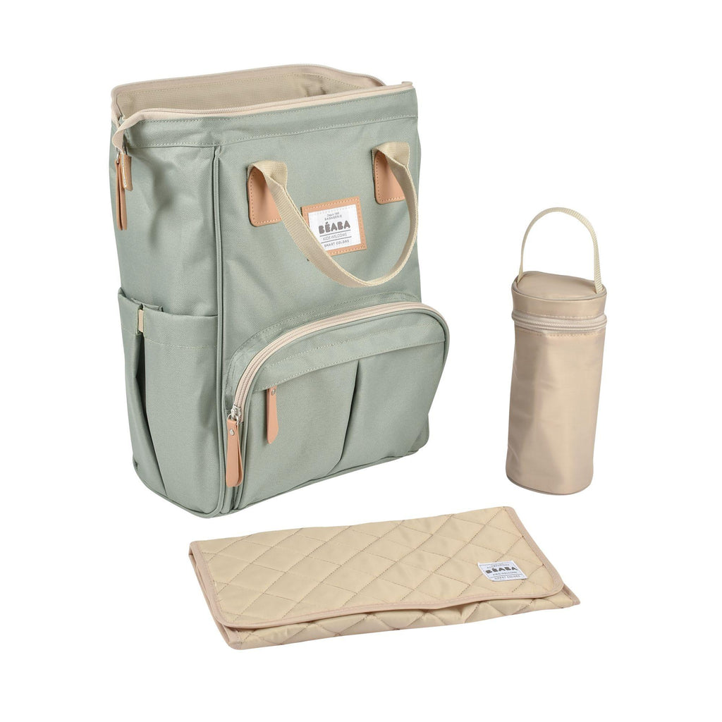 Béaba Wellington Diaper Backpack – Sage Green