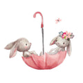Pink Umbrella Bunnies Wall Stickers for Kids' Room