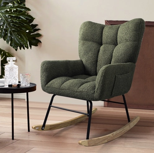Teddy Fabric Rocking Chair