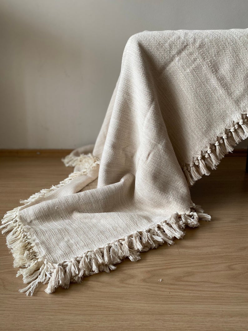 Sirince Handwoven Cotton Blanket