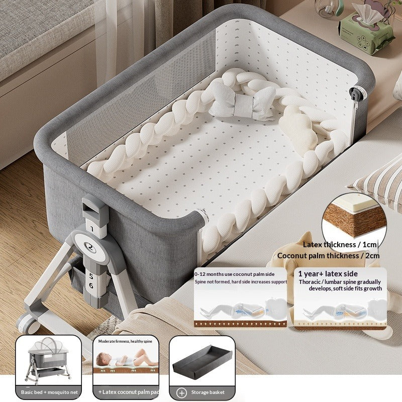 Portable Foldable Baby Cradle Bed On Wheels