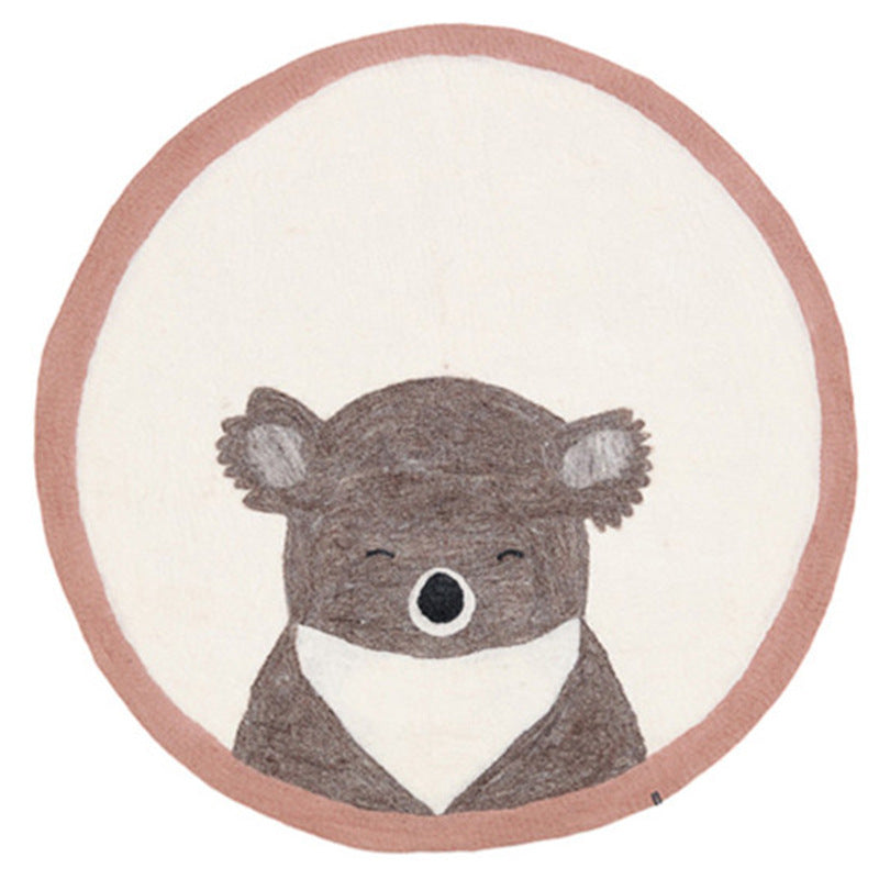 Cartoon Round Rug for Kids' Room