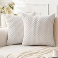 Pack of 2 White Pillow Covers
