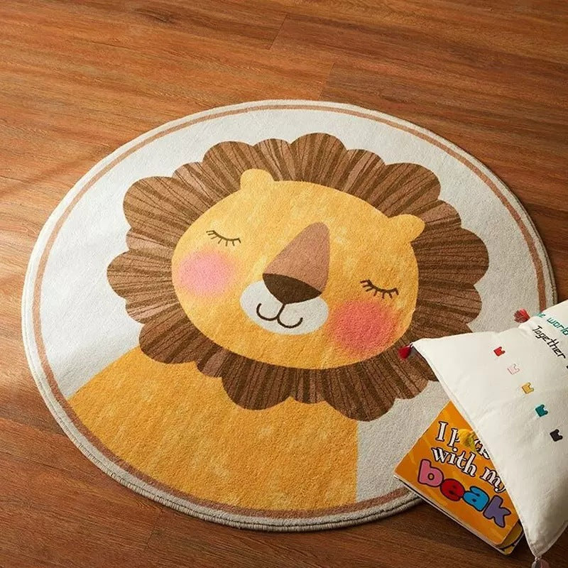 Cartoon Round Rug for Kids' Room