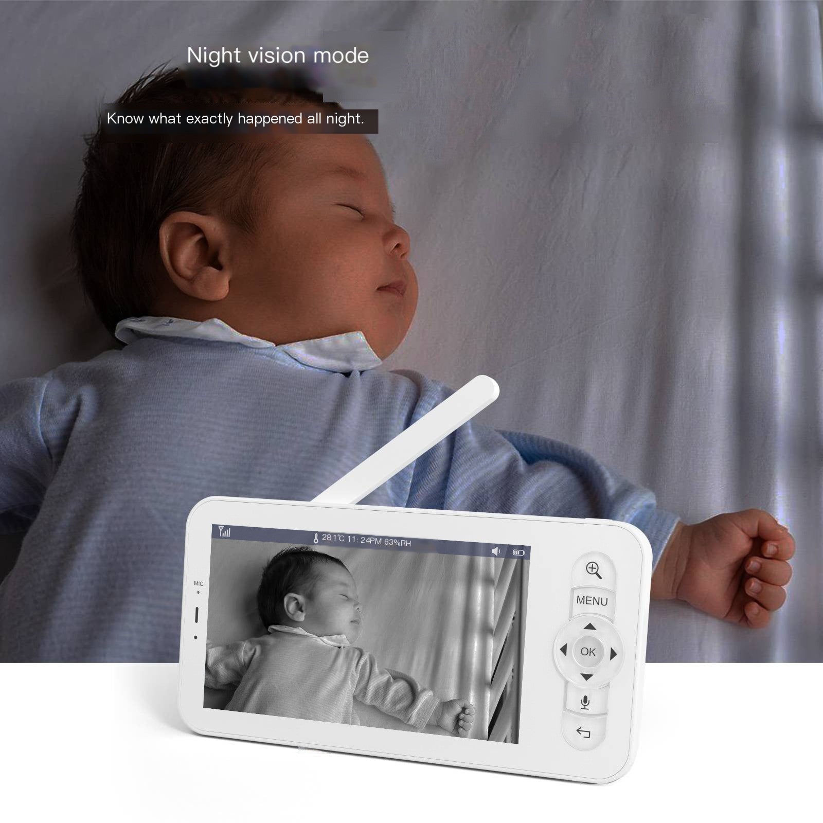 5-Inch 720p HD Baby Monitor