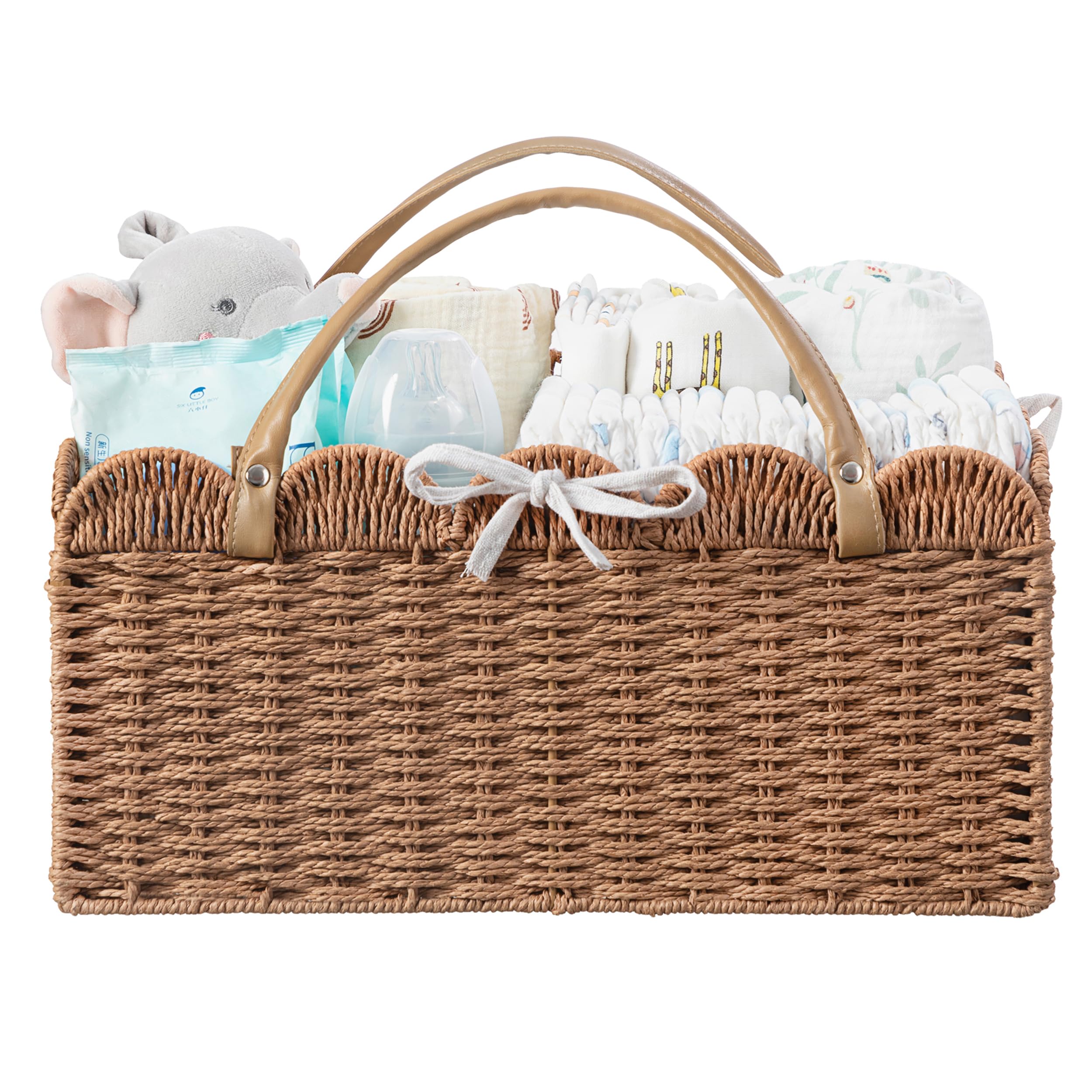 Large Baby Diaper Caddy Paper Rope