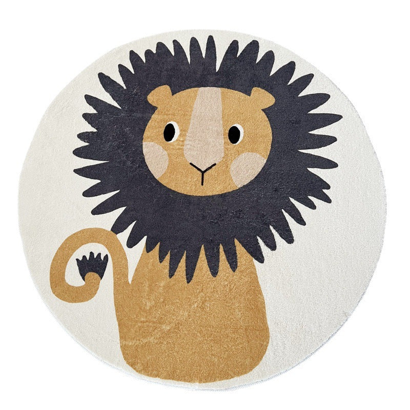 Cartoon Round Rug for Kids' Room