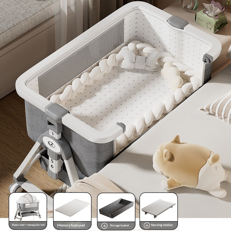 Portable Foldable Baby Cradle Bed On Wheels