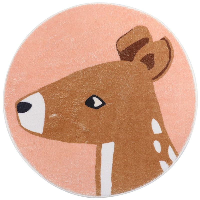 Cartoon Round Rug for Kids' Room