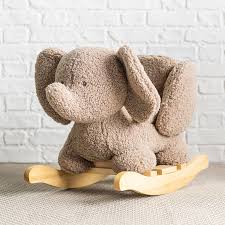 Nattou Elephant Rocking Toy In Taupe