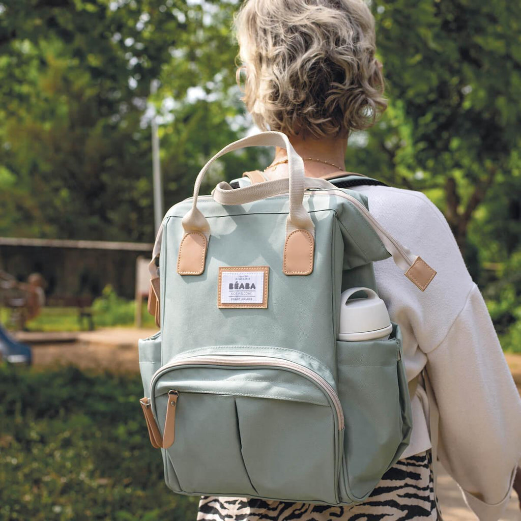 Béaba Wellington Diaper Backpack – Sage Green