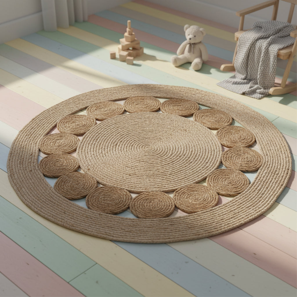 Home Styling Collection – Okrogla tkana preproga Ø80 cm