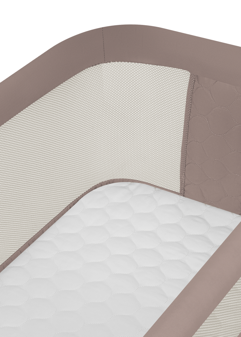 Lionelo Jodie 3-in-1 Bedside Crib In Taupe