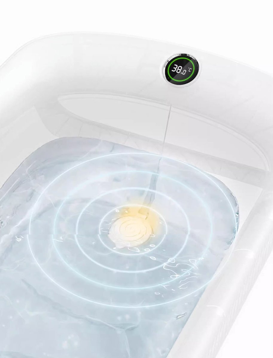 Foldable Smart Baby Bathtub with Digital Temperature Display